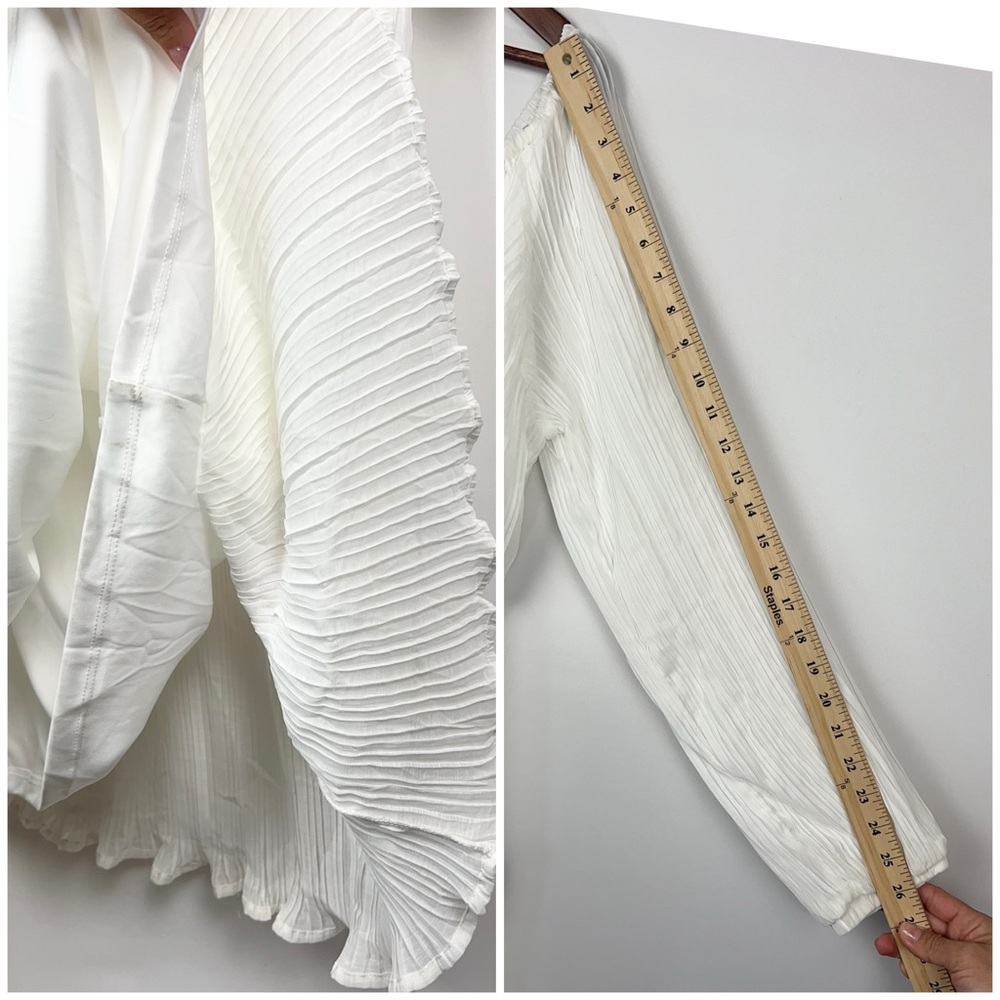 Lulus White One Shoulder Pleated M Midi Dress Long Sleeve Grecian Goddess
Style - Picture 6 of 12